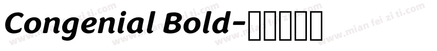 Congenial Bold字体转换